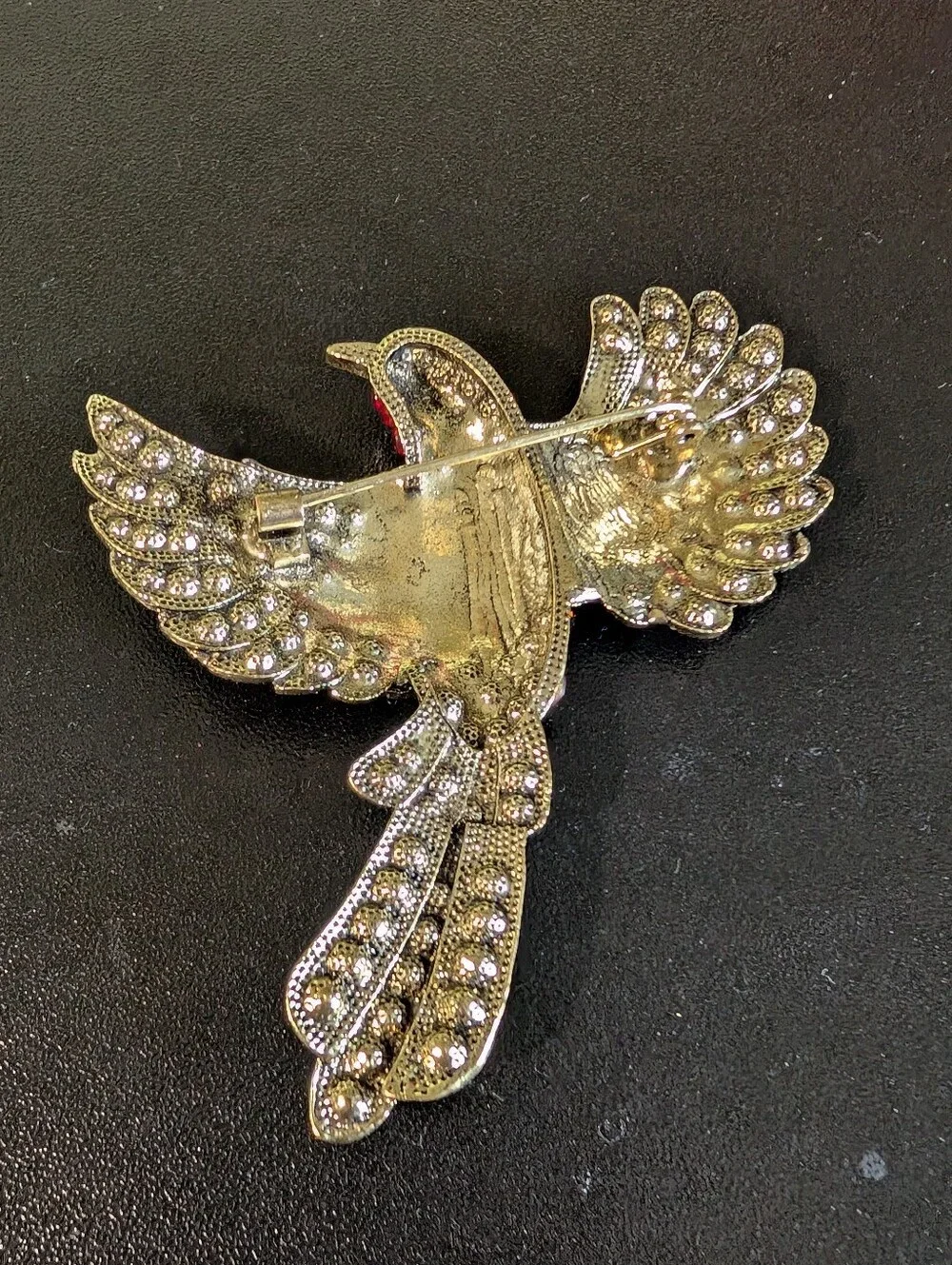 Multicolor Crystal Bird Brooch - Sparkling Avian Pin